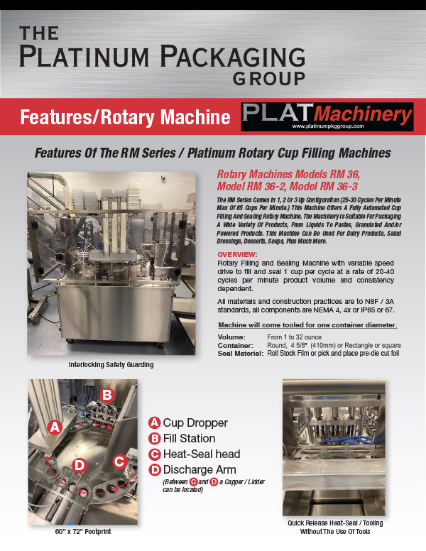 PPG Rotary Cup Filling Machine Flyer 1