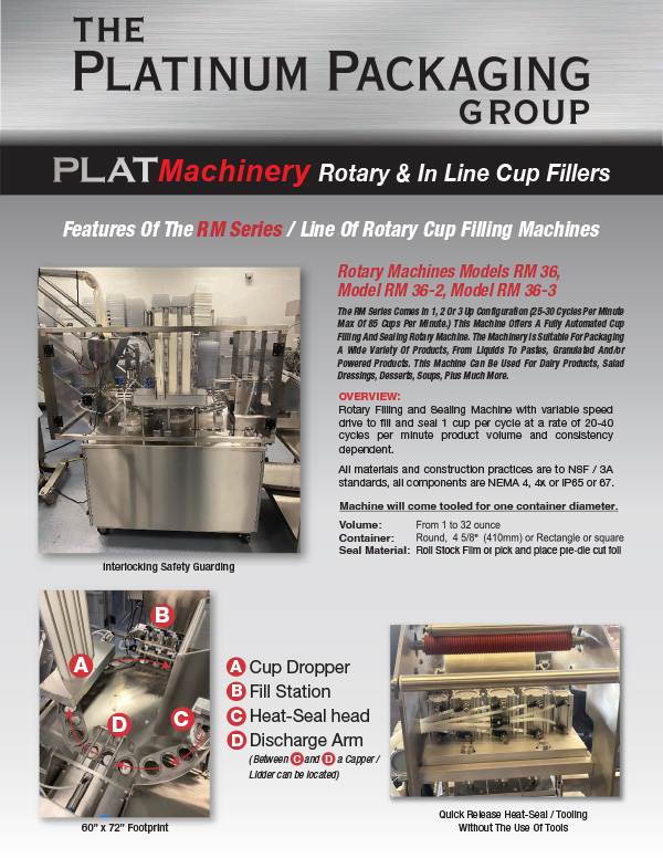 PPG Rotary Cup Filling Machine Flyer