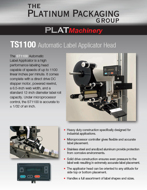 TS 1100 Automatic Label Head 1