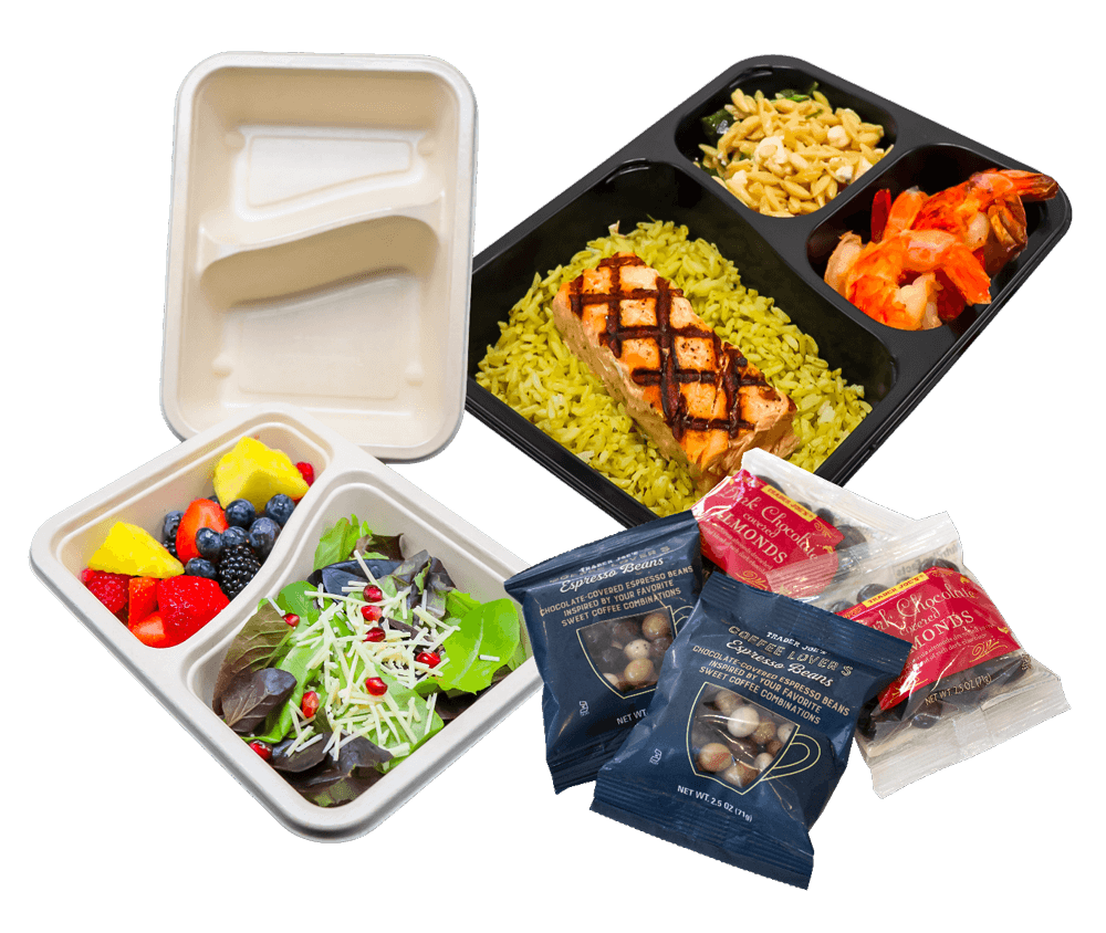 recyclable films & compostable trays