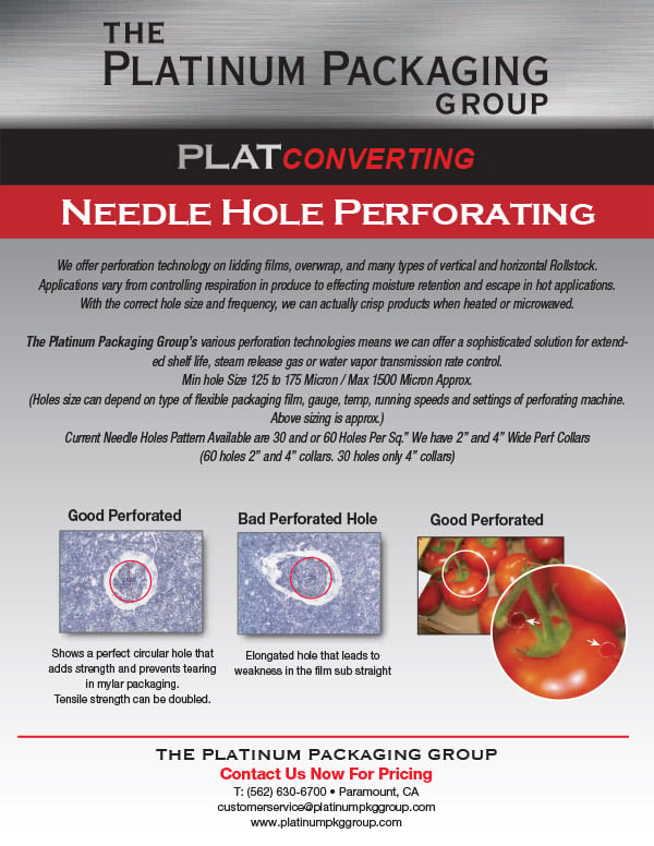 Needle Perf Specs