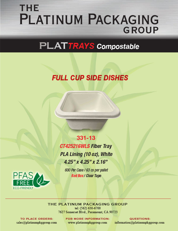 Full Cup Compostable Trays